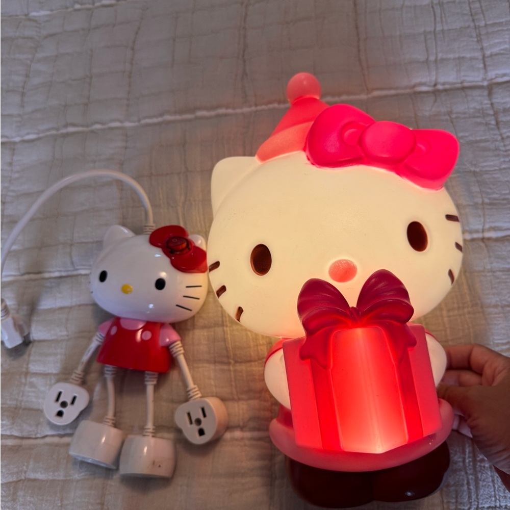 Hello Kitty Pink Red Gift Lamp Nightlight